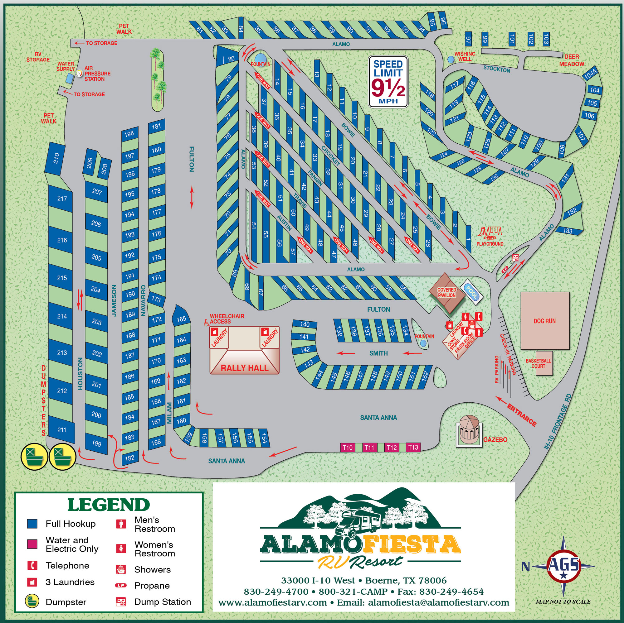 Site Map of RV Park